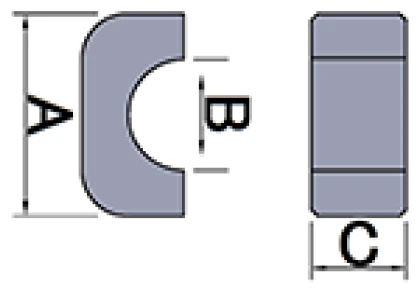 カバー無し非分割,二分割トロイダルコア TRシリーズ(中帯域用) 仕様2